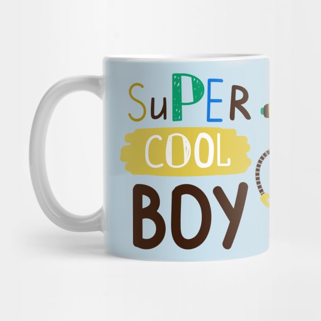 Robot Super Cool Boy by Mako Design 
